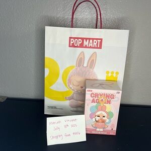 Authentic POP MART; Crying Again Vinyl plush pendant SHE’S ALICE